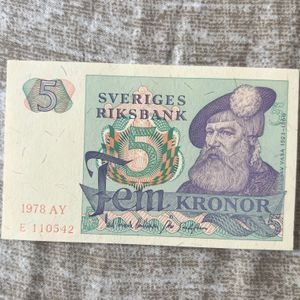 5 Kronor Sweden Top Condition Extremely Rare