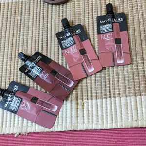 4 Nude Shades Lipstick Maybelline New