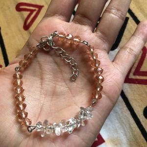 Clear Quartz And Crystal Bracelet