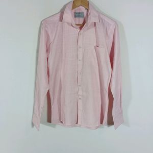 Pink Plain Formal Shirt (Men)