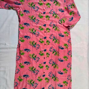 Pink Printed Kurta