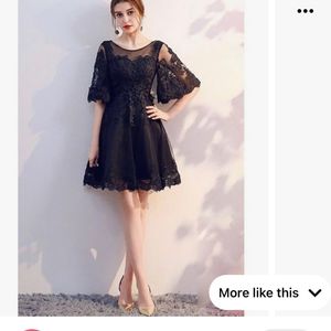 Elegant Half Sleeve Short cocktail Party Dress