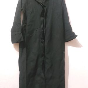 Black Korean Shirt Dress