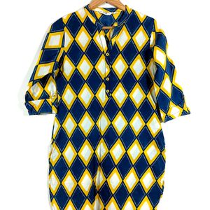 Blue & Yellow Kurta (Women)