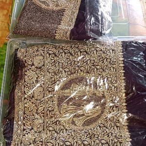 New Heavy Bridal Saree With Plastic Box