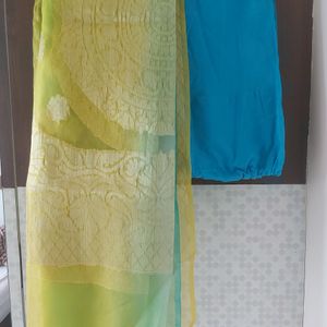 Silk Suit With Dupatta And Salwar