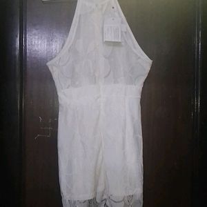 New Beautiful White Dress For Girls