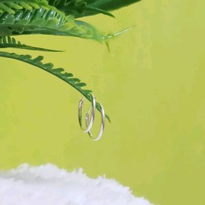 Pure Silver Plain Hoop