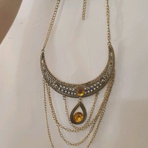 Long Golden Necklace