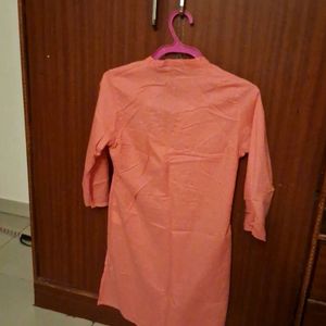 Coral Colour Rangmanch Kurta