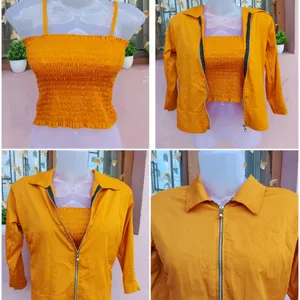 Yellow Top With Jacket