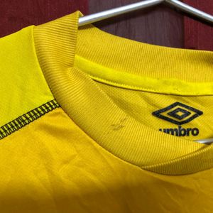 Umbro Yellow Long Sleeve T Shirt