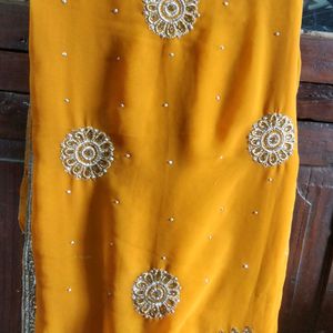 ComboDimond saree With Designer Blouse