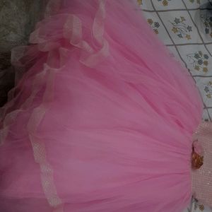 Beautiful Pink Barbie  Frock