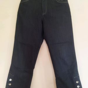 Dusky Black Ankle Length Pants