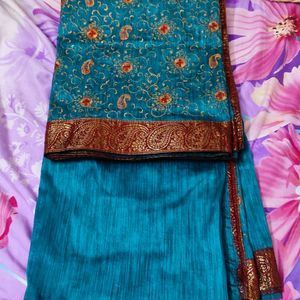 Embroidery Jute Saree