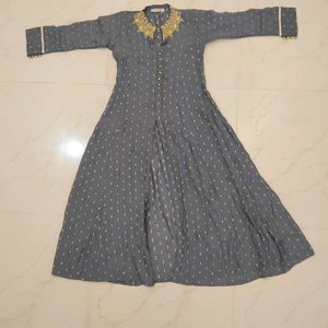 Like New Gown Type Kurta Set With Plazzo....