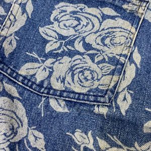 Casual Jeans With Floral Printing