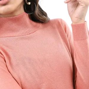 Chic Pink Turtleneck Top