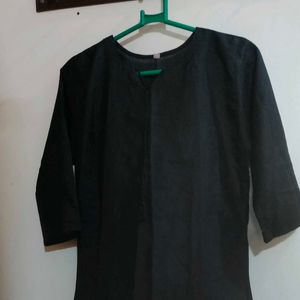 Plain Black Kurti