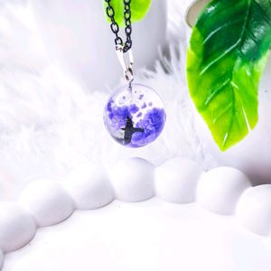 Purple Cloud Glow In The Dark Necklace