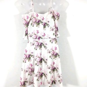 Pretty Floral Printed Women's Dress