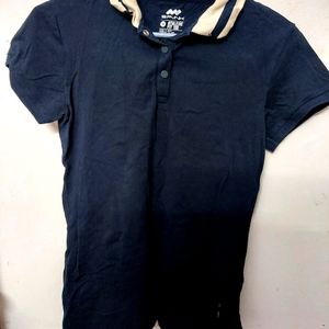 Dark Navy Blue-Black Polo Thsirt