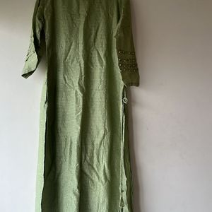 Sea Green Ethnic Kurti