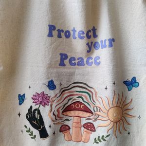 Hand- Painted Tote Bag For Women