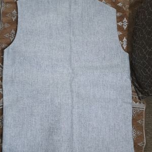 Grey/Silver Ethnic Coat