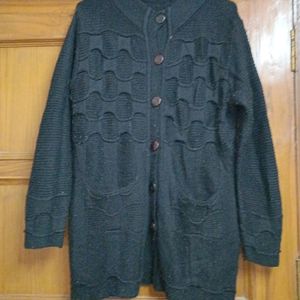 Black Wollen Sweater 5xl