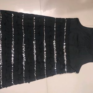 Party Wear Black Mini Dress