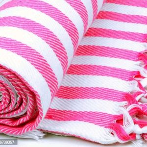 Cotton Pink Bath Towels -Pack Of 1