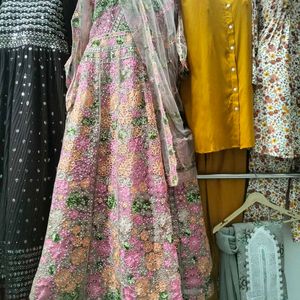 New Standard Pakistani Gown Dress Inpoted Dres