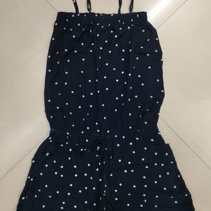 Polka Dot Short Jumpsuit For Women