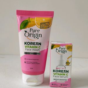 Pure Origin Vitamin C Facewash And Serum