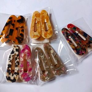 10 Pcs Resin Hairclips