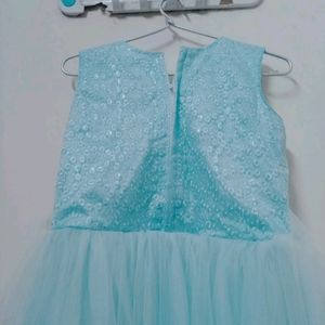 PARTY WEAR SKY BLUE FROCK (GIRL KID)