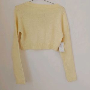 Yellow Winter Top.