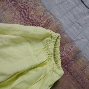 Dressberry Lime Green Crop Tops For Women