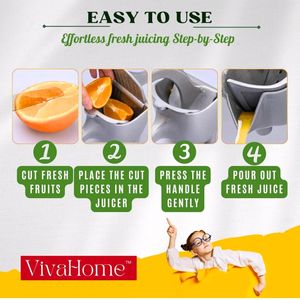 VivaHome Aluminum Hand Juicer 3 Piece Available