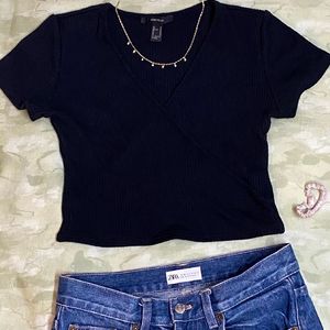 forever 21 black crop top (unused) (will give 20%)