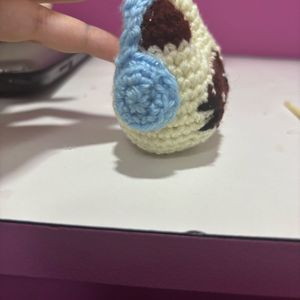 Cute Crochet Kitty With Headphones