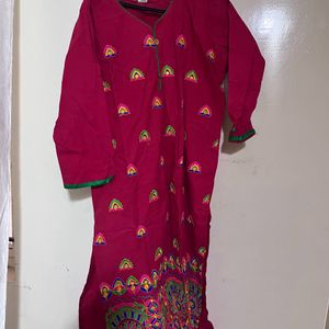 Red Hand Craft Kurta