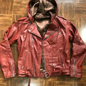 Genuine Leather Unisex Biker Jacket