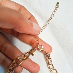 Gold Plated Layered Necklace