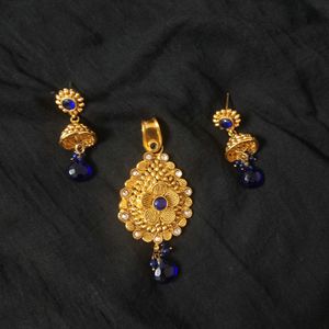 Combo Of 2 Gold Finished Necklace With Earrings