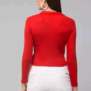 Women Full Selves Collar Top