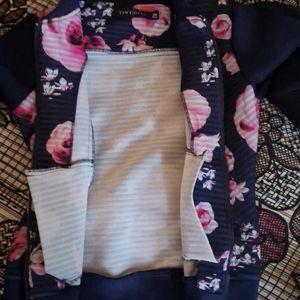 Beautify Blue/pink Floral Jacket