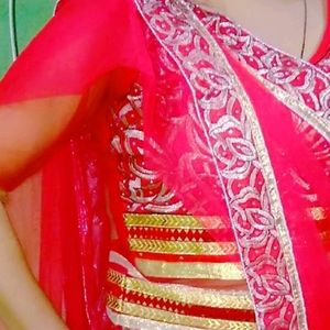 New Net Lehenga Choli With Dupatta